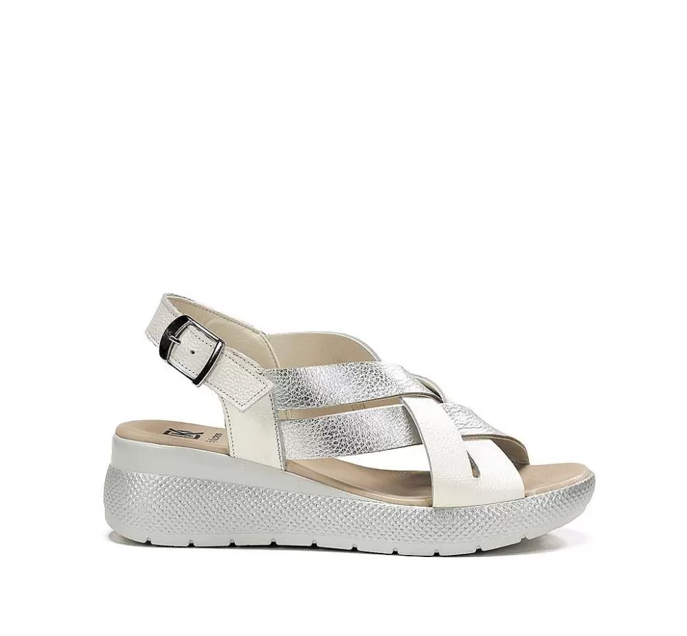 Sandalias<Fluchos Ever D9316 Sandalia Plata