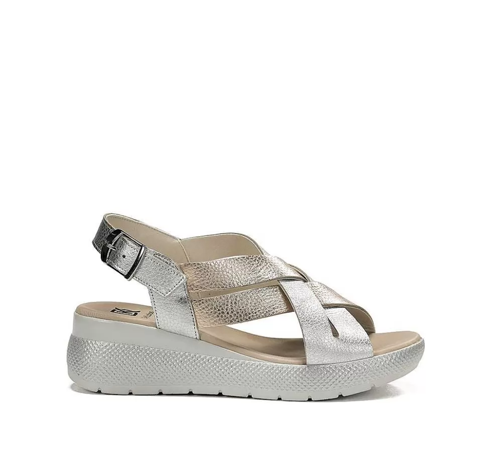 Sandalias<Fluchos Ever D9316 Sandalia Plata