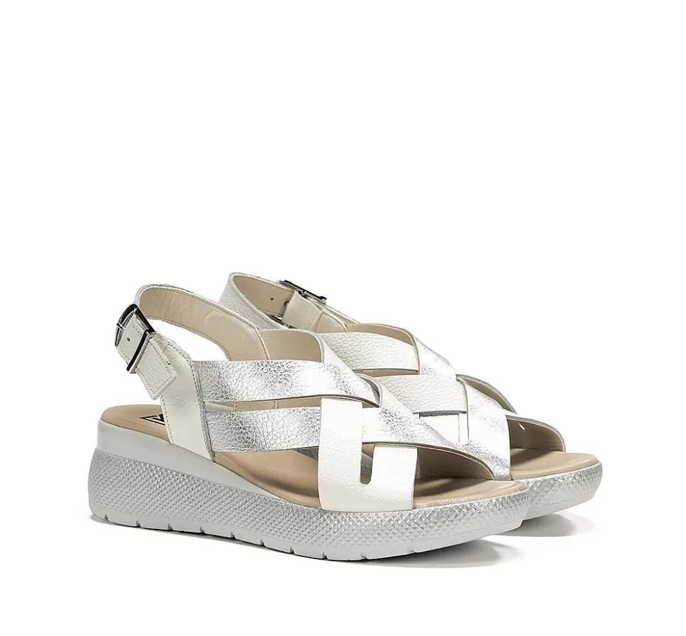 Sandalias<Fluchos Ever D9316 Sandalia Plata