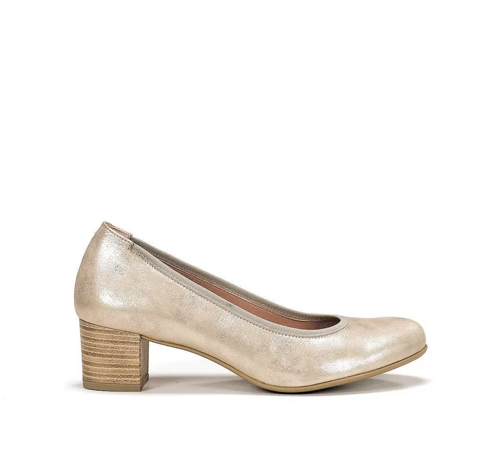 Zapatos De Tacon<Fluchos Geminis D8469 Salon Dorado