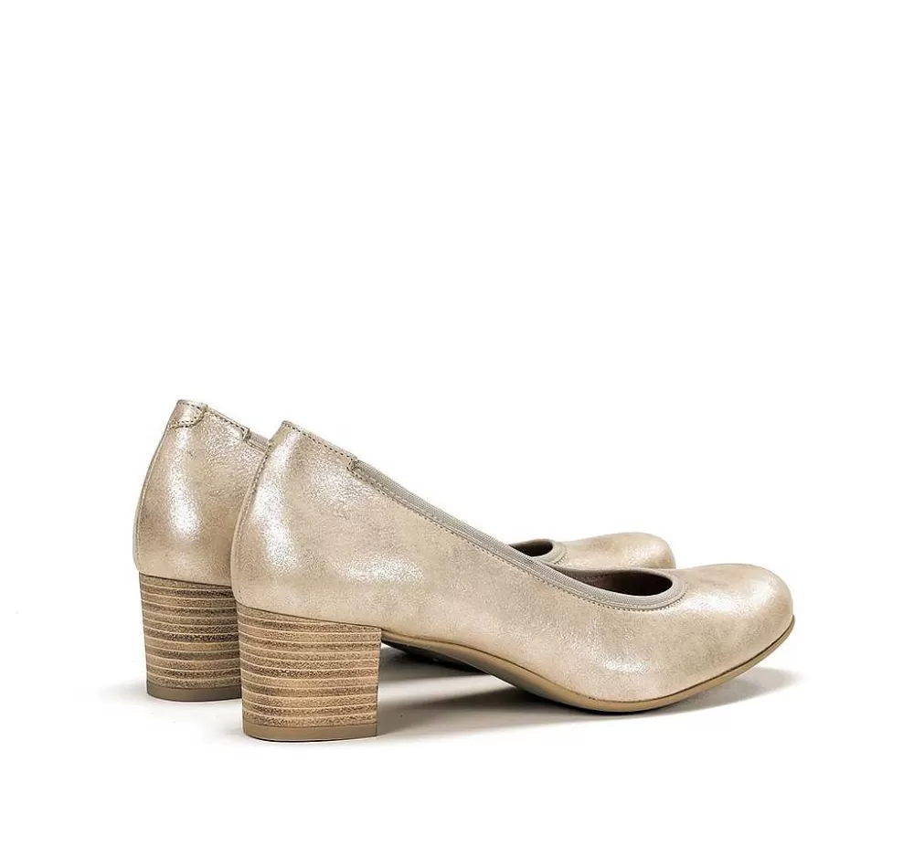 Zapatos De Tacon<Fluchos Geminis D8469 Salon Dorado
