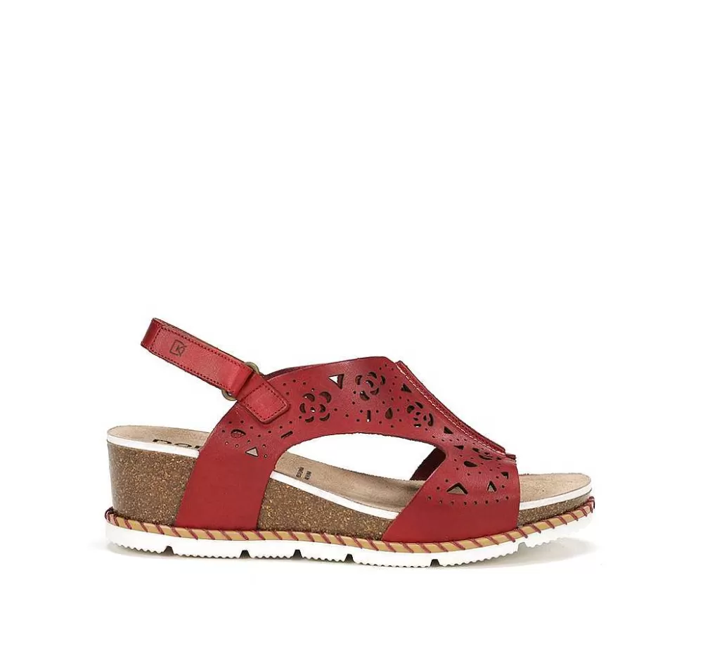 Sandalias<Fluchos Gold D9319 Sandalia Roja