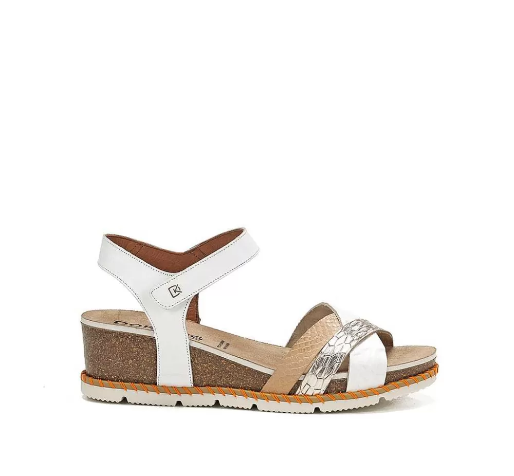 Sandalias<Fluchos Gold D9320 Sandalia Blanca