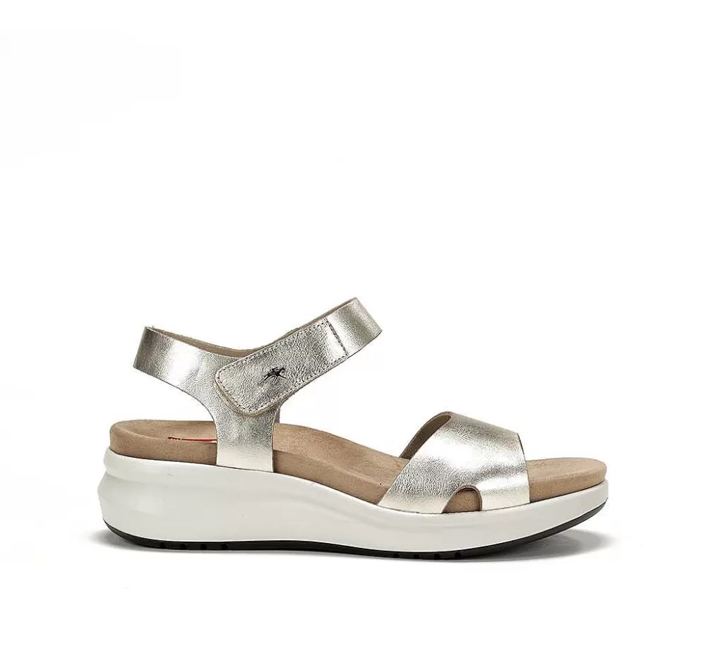 Sandalias<Fluchos Yagon F1475 Sandalia Dorada