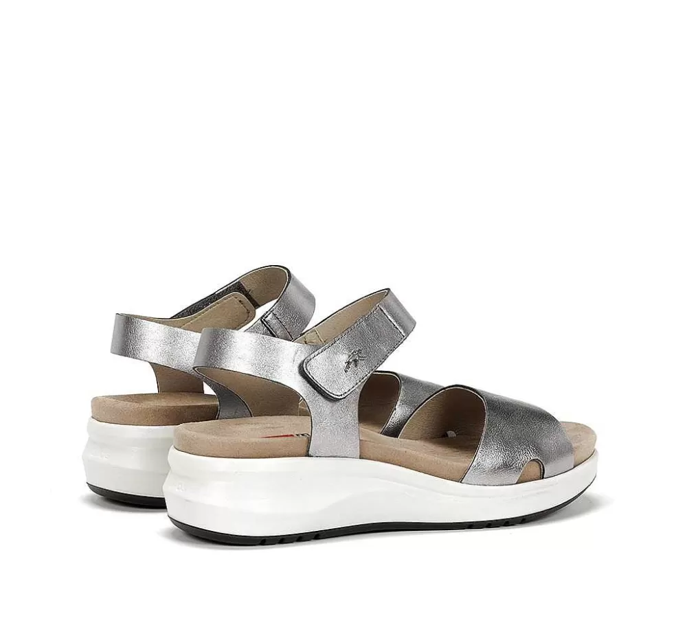 Sandalias<Fluchos Yagon F1475 Sandalia Plata